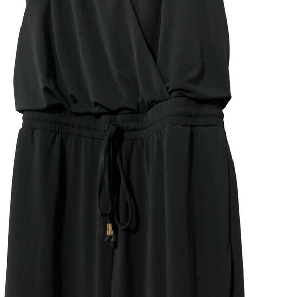 Vince Camuto Black, Tie Front, Tank Jumpsuit Size 2 - Picture 5 of 11